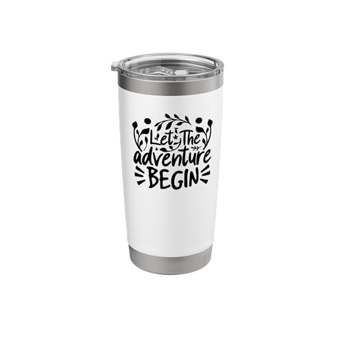 Travel Lover Funny - Let The Adventure Begin Stainless Steel Insulated Tumbler