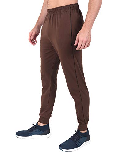 Image of Zeffit Men's Pc Cotton Ankle Grip Track Pant