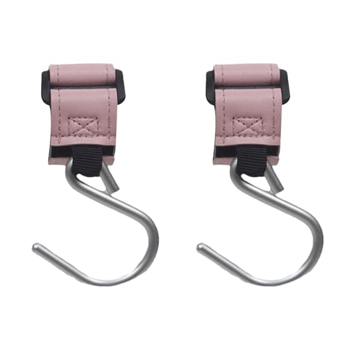 調節可能なストラップフック付き多用途フック2個パック おむつバッグベビーカー用ベビーカーフック