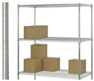 Focus Foodservice FGN007C Chromate Post 7 in. no feet - Pack of 4