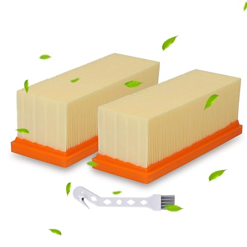 Rebirthcare 2 filtros 6.414-498.0 para Kärcher A 2701, A2731 pt, A 2801 plus, SE 2001, SE 3001, SE 5100, SE 5001, SE 6100 multiusos