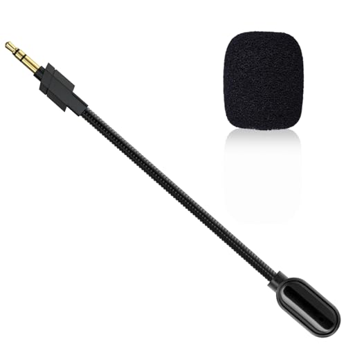 Replacement Microphone Compatible with Logitech G733 Lightspeed Wireless Gaming Headset, Detachable 3.5mm Microphone Boom Noise Cancelling for Headphone, PC, Xbox One, PS4, PS5