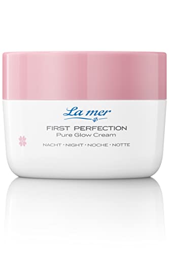 La mer First Perfection Pure Glow Cream Nacht - Regenerierende Nachtcreme - Anti Aging Wirkung - Feuchtigkeitsspendend und beruhigend - Für ein jugendliches Hautbild - 50 ml