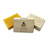 SuperBee Beeswax Block for DIY Beeswax Wrap Making Kit with Tree Resin & Coconut Oil, 75g Bar Makes Up to 10 Wraps, Natural Ingredients for Homemade Food Wax Wraps for Sustainable Living