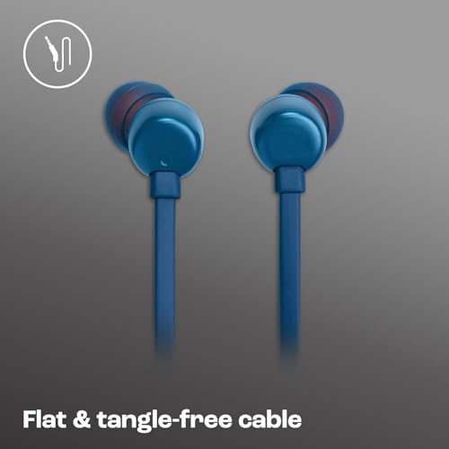 Image of Tune 310 C USB Type C Wired Earphone with Mic Comaptible with J B L Tune 310C Noise Isolation, Hi-Res, Pure Bass Sound, EQ Presets Control Compatible with All Other Android USB C Devices - (Blue)