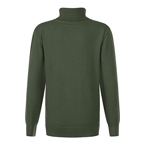 Loyan Kids Boys Turtleneck Sweater Long Sleeve Knit Pullover Sweatshirt Winter Warm Tops School Uniform2