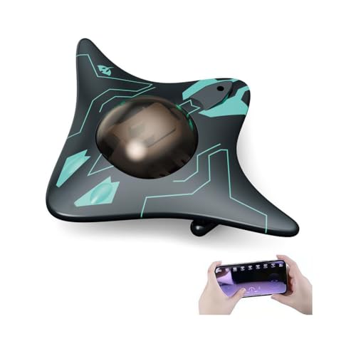 Drone sous-marin avec caméra, bateau RC contrôlé par application avec caméra WiFi, design bionique en temps réel POV prise de vue sous-marine pour...