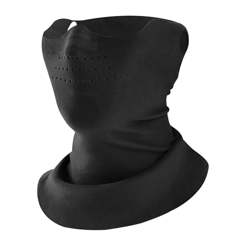 Fierudeng Cache Cou, Anti-Vent Respirable Chaud, Écharpe Cervicale Hiver, pour Moto VTT Vélo Ski Snowboard Pêche Randonnée Extérieur Halloween Voyage Quotidien