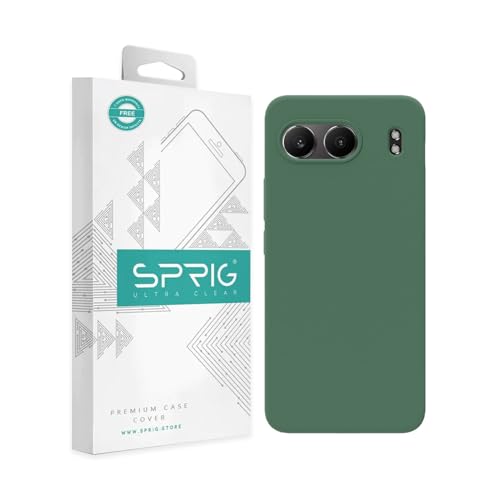 Image of SPRIG Compatible with OnePlus Nord 4 Premium SilkTone Back Cover Drop Tested Shock Proof Mobile Case for Men, Women, Boys and Girls with Camera Protection (Forest Green)