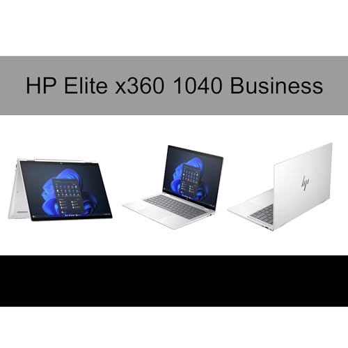 Image of HP Elite x360 1040 Business 2-in-1 Laptop 14.0 inch Touchscreen OLED 2.8K Display (Intel Ultra 7-155H, 32GB LPDDR5X, 1TB SSD, Active Pen, Backlit KB, Fingerprint, Win 11 Pro) w /DKZ USB Port Expander