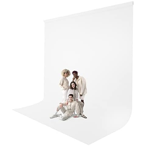 Julius Studio 10 x 16 ft. / 120 x 192 inch Large White Backdrop Background Screen, High Density 150 GSM Premium Material for Professional Photo Video Studio, Pure White Muslin, JSAG827 Cover
