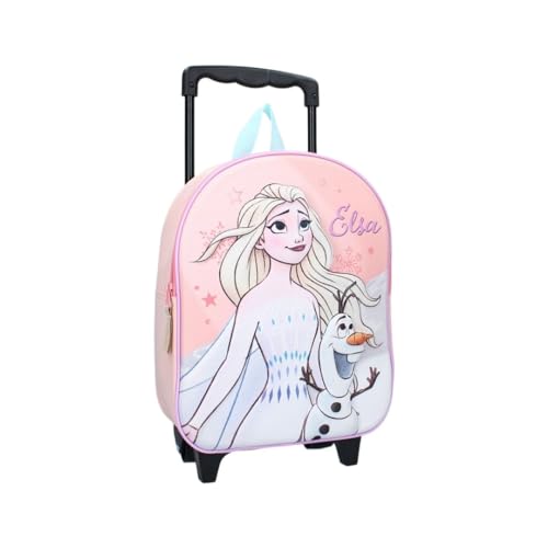 mybagstory - Sac à Dos pour Enfant - Trolley – La Reine des Beiges – 3D – Rose - Enfant - Ecole - Maternelle - Garderie - Fille - Taille 32 cm -...