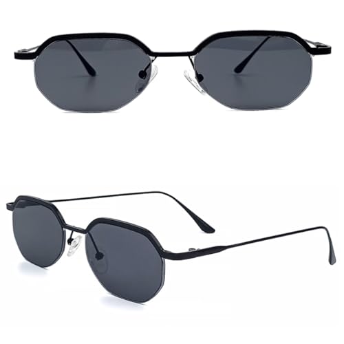 Style polygonal unique avec ces lunettes de soleil rétro mini