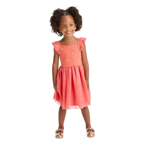 Cat & Jack Toddler Girls' Printed Tulle Dress