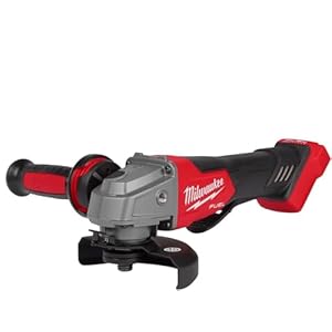 Milwaukee 2880-20 M18 FUEL Brushless Lithium-Ion 4-1/2 in. / 5 in. Cordless Small Angle Grinder with No-Lock Paddle Switch (Tool Only)