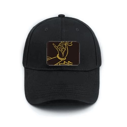 Casquette de baseball noir no/no Culture Hand Lotus réglable et confortable