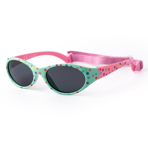 Kiddus Sunglasses for Girl Boy. From 2 years. UV Protection UV400. Made of Rubber. BPA Free. Adjustable and Detachable Band