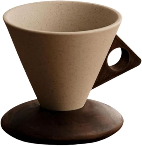 Fiegcit マグカップ 大さめ コーヒーカップ 約150/250ml 食洗機対応 電子レンジ対応 プレゼント コーヒー コップ 和風 小さめ 和食器 焼き物 コーヒー ティー 台形 ギフト (250ml(空飛ぶ円盤型ベース))