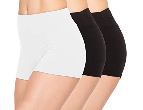 Image of ALWAYS 3 Pack Yoga Shorts - Super Soft Slip Shorts for Women