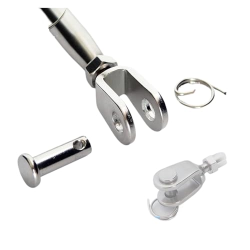 Tensores para Cables de Cuerpo Cerrado con Quijada Giratoria M8 de Acero Inoxidable 316 miniatura 3