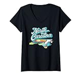 Photo Gallery donna north carolina vintage nature lover montagne & spiaggia retro maglietta con collo a v Photo Gallery donna north carolina vintage nature lover montagne & spiaggia retro maglietta con collo a v
