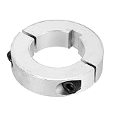 sourcing map Schaftmanschette, 3,5 cm Bohrung, doppelt geteilter Schaftkragen, 6,4 cm Außendurchmesser, 1,6 cm dicke Aluminium-Klemmmanschetten für CNC-Werkzeugmaschinen, Industrie, 1 Stück