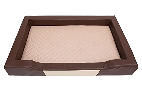 PillowPrim Hundebett Hundeschlafplatz Hundesofa Hundekissen Ruheplatz Hundematratze Hundehütte Hundeplatz Hundekorb Liegekissen 75x50 cm