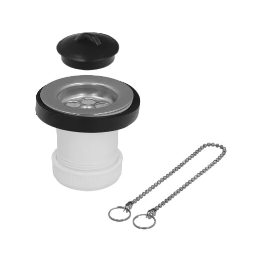 ABRISA Válvula Lavabo/Bide Con Tapa y Cadena 1 1/2' Salida Ø 40 Mm