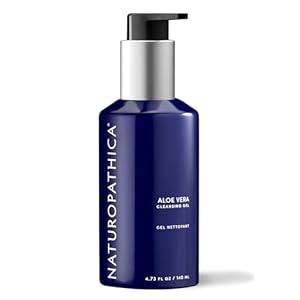 Naturopathica Aloe Vera Cleansing Gel, Facial Cleanser with Aloe Vera and Lavender, Clarifying Face Wash for Men and Women, 5 fl oz
