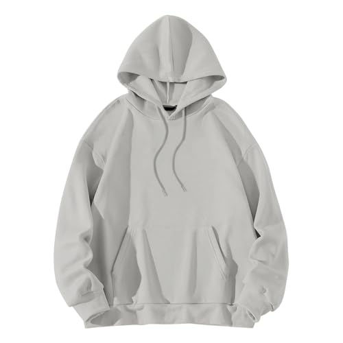 HUIFUAO Paris Womens Hoodies Oversized Womens Sweatshirt Zwart Letter Print Lange Mouw Plus Size Womens Hoodies Pullover Tops, Z01 Grijs, S - Afbeelding 5