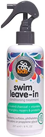 SoCozy Swim Spray | Leave-In Treatment & Conditioner | For Kids Hair | Protects and Repairs Pool/Sun/Salt Damage | 8 fl oz | No Parabens, Sulfates, Synthetic Colors or Dyes, White