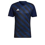 adidas Herren ENTRADA 22 Graphic Jersey Fussball T-Shirt, Team Navy Blue 2 / Schwarz, S