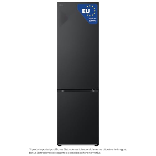 LG GBV7280AEV Frigorifero Combinato Total No Frost, 387L, Classe A, Metal Fresh, Door Cooling, Linear Cooling, Cassetti Fresh Balancer e Fresh Converter Converter, Essence Black Steel
