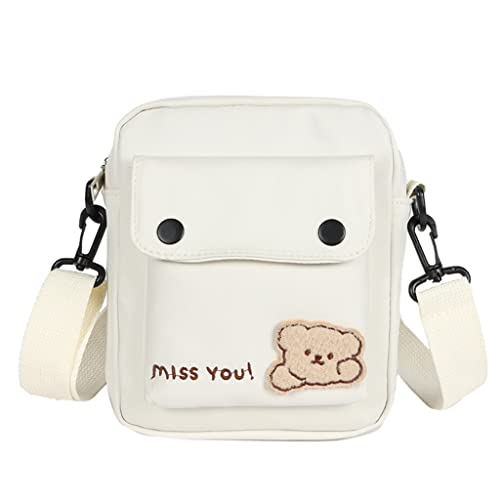 Fashion Cartoon Bear Messenger Bag for Women Small Crossbody Bag Shoulder Bag