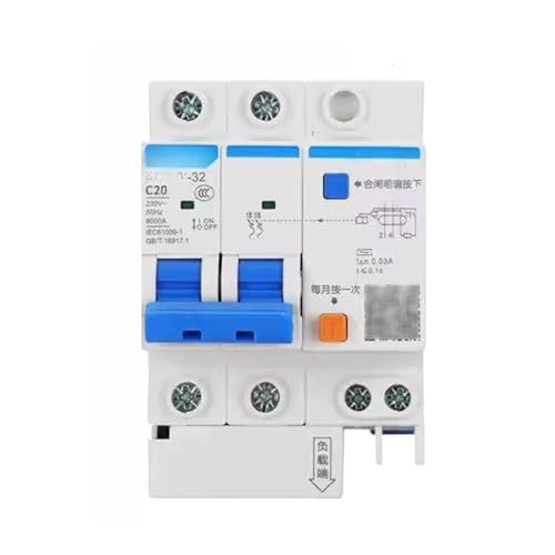 Disjoncteur 63 2P C40A matériel de coupure modulaire pour tableau électrique