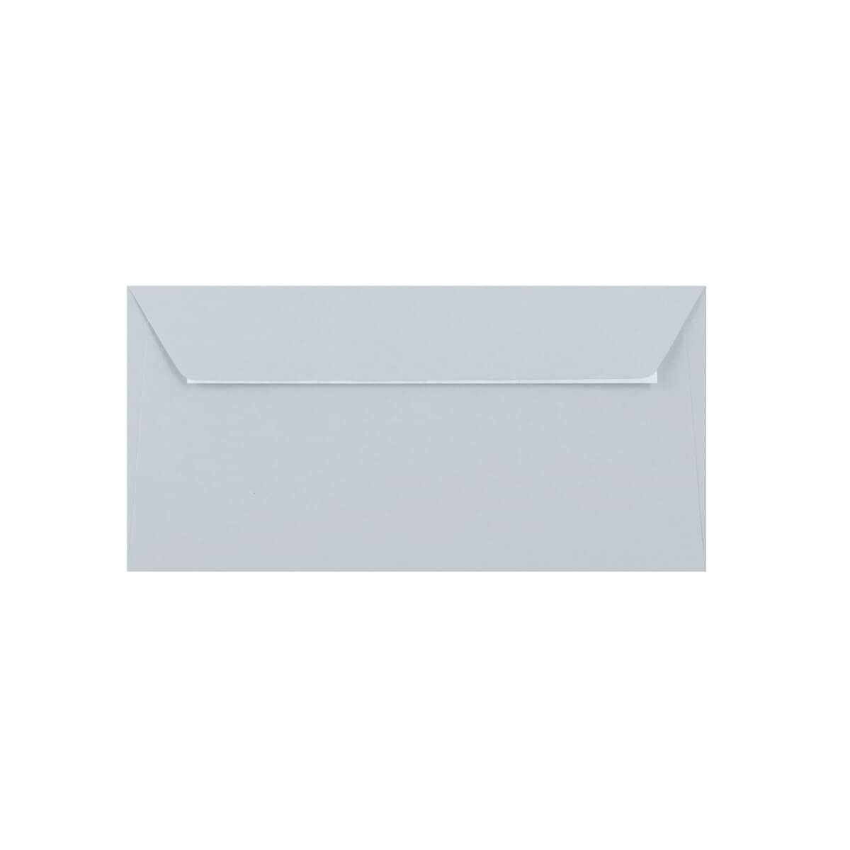 25 Pale Grey DL (A4 Tri-fold) Envelopes - 110mm x 220mm - Straight Wallet Flap Peel/Seal Grey Coloured Envelopes - 120gsm Clariana Paper - to Fit DL Inserts/Compliment Slips