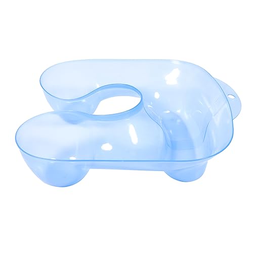 Ipetboom reposacabezas de peluqueria protector de ropa de peluqueria bandeja de peinado hair dye lavacabezas bandeja de plástico para el cuello reposacabezas para salón el plastico Blue