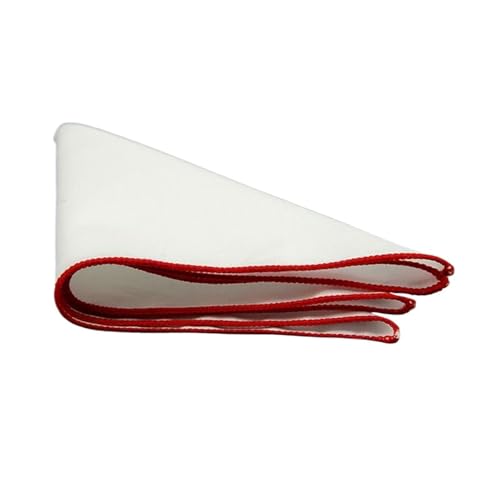 Pañuelos de algodón premium para bolsillo de caballero con acabado blanco de 23cm 3