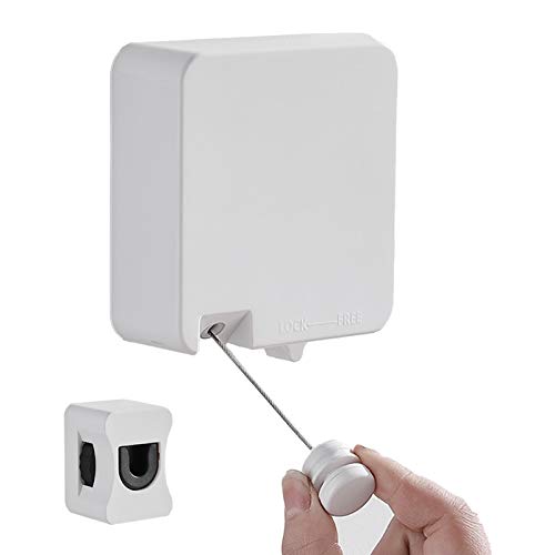 Tendedero Retráctil Exterior Línea de Lavado Ajustable Montado en...