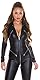 Koucla Sexy Wetlook Overall mit Zips, Farbe:Schwarz, Größe:M, 0000OV203311
