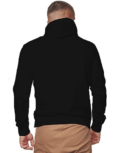 Men’s Fishing Fleece Hoodies with Mask Neck Gaiter Water Resistant Sweaters Performance Hunting Loose Fit Sweatshirt4