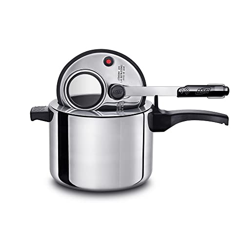 Panela de Pressão Em Alumínio Polido 4.5L Com Viso 6014 Mta