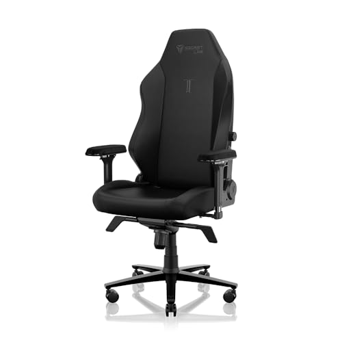 Secretlab Titan Evo NanoGen Pure Black Gaming Chair - Recling - Ergonomic & Comfortable Computer Chair with 4D armrests - Magnetic Head Pillow & 4-Way Lumbar Support - Big and Tall - Leatherette