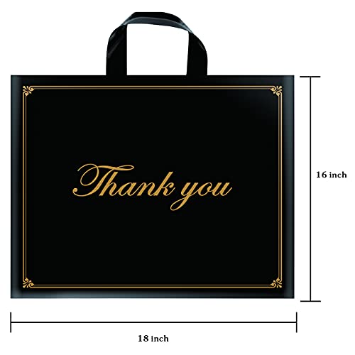 Thank You Bags Shopping Bags, 50 Pack 16"X18" Extra Thick Bulk Merchandise Bags Plastic Boutique Bags For Small Business Plastic Retail Gift Bags With Loop Handle For Customers Parties Favors Goodies By Molotar #TOP1