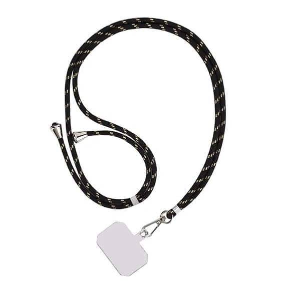 Jormie Adjustable Nylon Lanyard - Universal Neck and Wrist Strap Phone Chain Crossbody, Shoulder Crossbody Lanyard with Phone Tether Patches Compatible with Most Phones-image-42