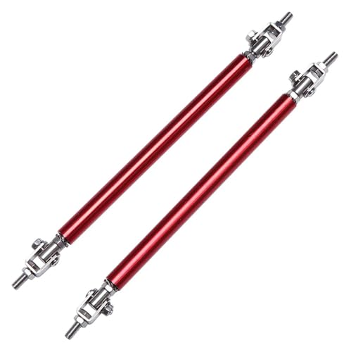 に適合する E46 E90 E60 E36 E39 F10 F20 F30用 ユニバーサルフロントバンパーリップスプリッター スポイラー ストラットロッド タイサポートバー カーアクセサリー(15cm Red)