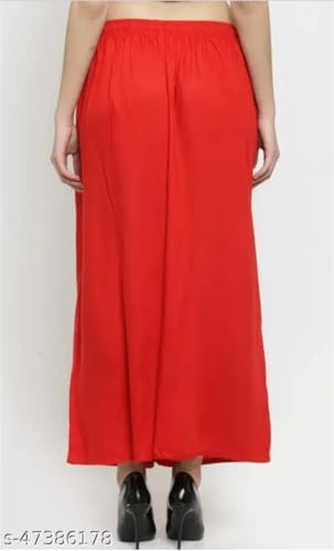 Image of Women's Jumbo Combo Palazzo | Extra Wide Leg Flared Ethnic Trousers | Pack of High Waist Relaxed Fit Palazzos for Women | Stylish Plain Solid Color Bottom Wear for Kurti & Tops | Jumbo Value Pack