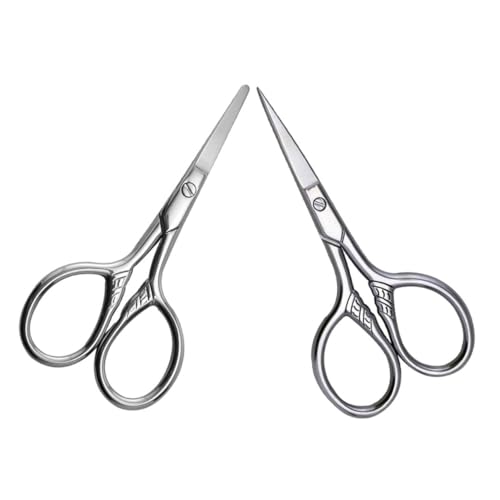 VILLCASE �X�e�����X���j���p�O���[�~���O�͂���2pcs ������w�b�h�Ɗۂ��w�b�h�̔��уg���~���O�c�[�� ���m�ȕ@�� �����Ђ��J�b�g�p �R���p