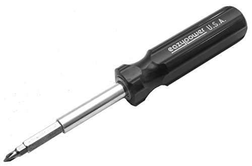 Image of Eazypower 86116 12-Pack Black 4-in-1 R1 /R2 Square Recess; #1 /2 Phillips Screwdriver