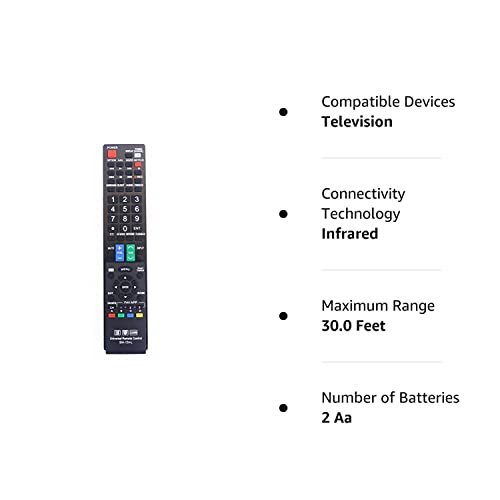 Sharp Gb004Wjsa Universal Remote Control For All Sharp Brand Tv, Smart Tv - 1 Year Warranty #TOP5